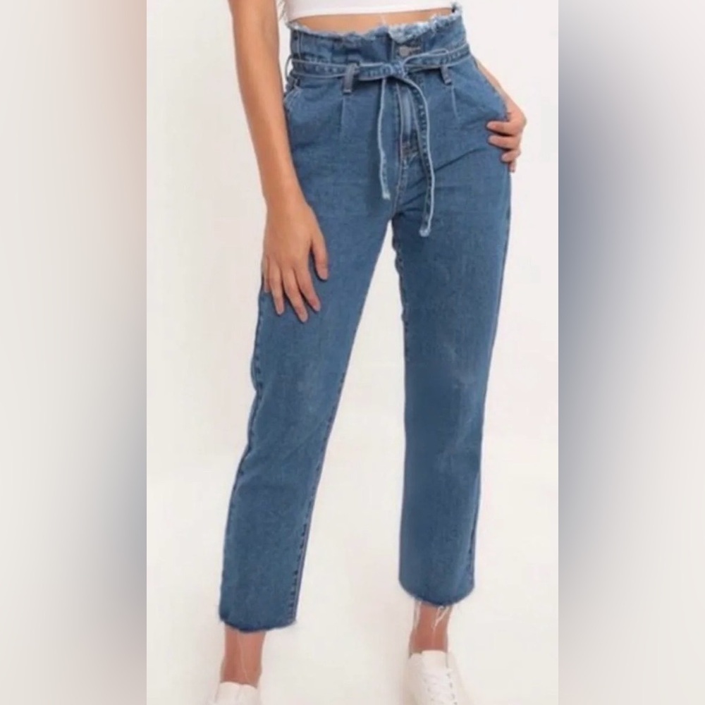 Redial Women’s Paper Bag Mom Jeans - Size EU‎ 38/ US 8